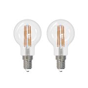 Arcchio LED glødepære E14 G45, sett med 2 stk., 3000 K