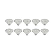 Prios LED-reflektor GU5.3 4.9W 500lm 36° klar 840 sett med 10 stk