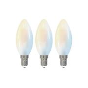 LUUMR Smart LED-dråpepære sett med 3 stk E14 4,2W CCT klar Tuya