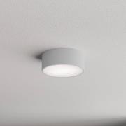 Cleo taklampe, Ø 20 cm, IP54, grå, metall, E27