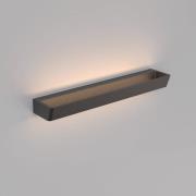 Altea LED-vegglampe, bredde 50 cm, svart, opp/ned, aluminium