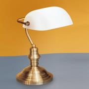 Bordlampe Onella i bank-stil opal