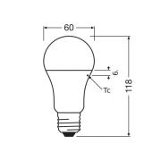 OSRAM LED Classic Star, matt, E27, 10 W, 2 700 K, 1 055 lm