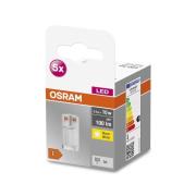 OSRAM Base PIN LED-stiftpære G4 0,9W 100lm 5stk