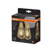 OSRAM 1906 E27 6,5W LED ST64 824 gull dimbar 2-pakning