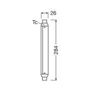 OSRAM LED-lyspærerør S15, S19, 28,4 cm, 7 W, 2700 K