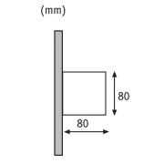 Paulmann Cybo LED utendørs vegglampe, 2700 K, 8 x 8 cm, hvit