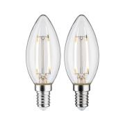 Paulmann LED-mignon E14 2,7W 2 700 K filament 2-er