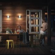 Philips Python utelampe antrasitt 2700K sensor