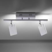 PURE Mira LED-taklampe 2 lys fjernkontroll CCT alu