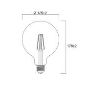 Sylvania E27 filament LED G120 4W 2 700 K 840 lm