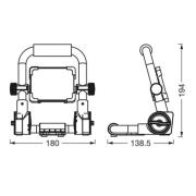 Ledvance LED-Worklight Value R-Stativ spotlight 10 W