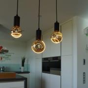 Segula LED Illusion G125 halvmåneformet topp E27 6W smoke