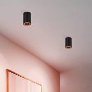 LED-taklampe Carosso-Z, svart, CCT, RGB