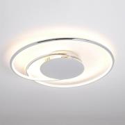 Lindby LED-taklampe Joline, Ø 46 cm, kromfarget, metall
