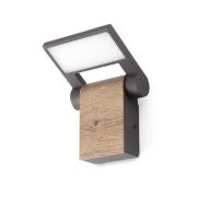 Utendørs LED-vegglampe Wood