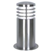 Sokkellampe Sandbanks, stål, 24 cm høy, E27, IP44