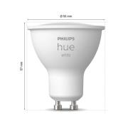 Philips Hue White LED-reflektorpære GU10 4,2 W, sett med 2 stk