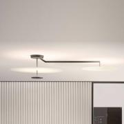 Vibia Flat LED-taklampe med 3 lyskilder Ø 90 cm hvit