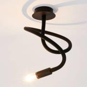 Taklampe Lover 1-lampe, svart