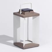 Solcellelykt Teckalu, Duratek/hvit, 45,5 cm