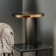 Oluce Cylinda LED-bordlampe svart-gull