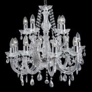 Klassisk lysekrone MARIE THERESE, krom, 12 l., kro