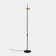 LEDS-C4 Nude Single gulvlampe E27 gull/svart