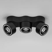 EGG DLS LED-spotlight, Clippo Trio, svart, dimbar