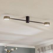 Taklampe Orbit II, svart, 2 lyskilder