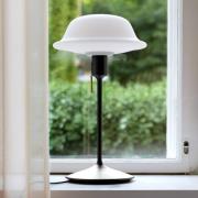 UMAGE Butler bordlampe med glassskjerm og svart fot