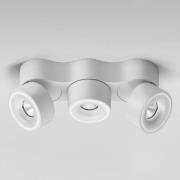EGG DLS LED-spotlight Clippo Trio, 3 lyskilder, hvit, dimbar