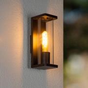 Utendørs vegglampe Sligo, IP65, svart, 27,8cm