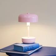 Dyberg Larsen LED-bordlampe Haipot, rosa, dimbar