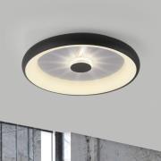 Vertigo LED-taklampe, CCT, Ø 61,5 cm, svart