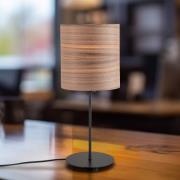 Envostar Bordlampe i finér valnøtt Ø 20,5 cm