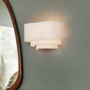 MARKET SET Pebble tekstilvegglampe, kremfarget