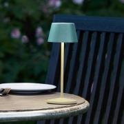 LOOM DESIGN LED oppladbar bordlampe Modi Micro, IP65, grønn-grå