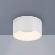 JUST LIGHT. Tanika LED-taklampe, hvit, Ø 16 cm, dimbar