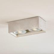 Solana downlight betong kantet 2 lyskilder