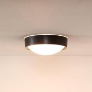 Taklampe Lex, rund, Ø 25 cm, svart