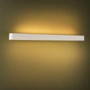 Myk vegglampe, bredde 90 cm, hvit, aluminium, G13