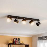 Downlight Cloudy med 5 lyskilder, svart