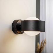 Vegglampe Mado i stål, svart, 1 lyskilde