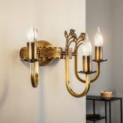 Vegglampe Castle lys patinert 3 lyskilder