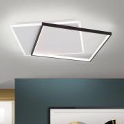 LED-taklampe Emanuel, hvit/svart