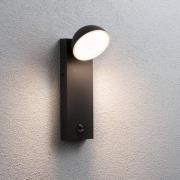 Paulmann Puka LED utendørs vegglampe med sensor