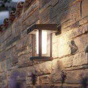 Philips solcelle-vegglampe Camill, svart/hvit, Ø 14 cm