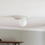 Taklampe Firn, rund, 1 lyskilde, hvit