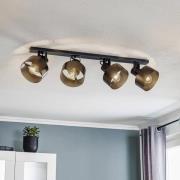 Rif 4 taklampe, fire lamper, svart